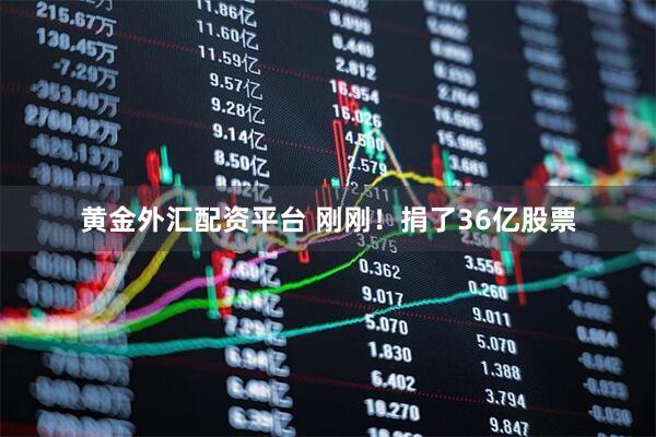 黄金外汇配资平台 刚刚！捐了36亿股票